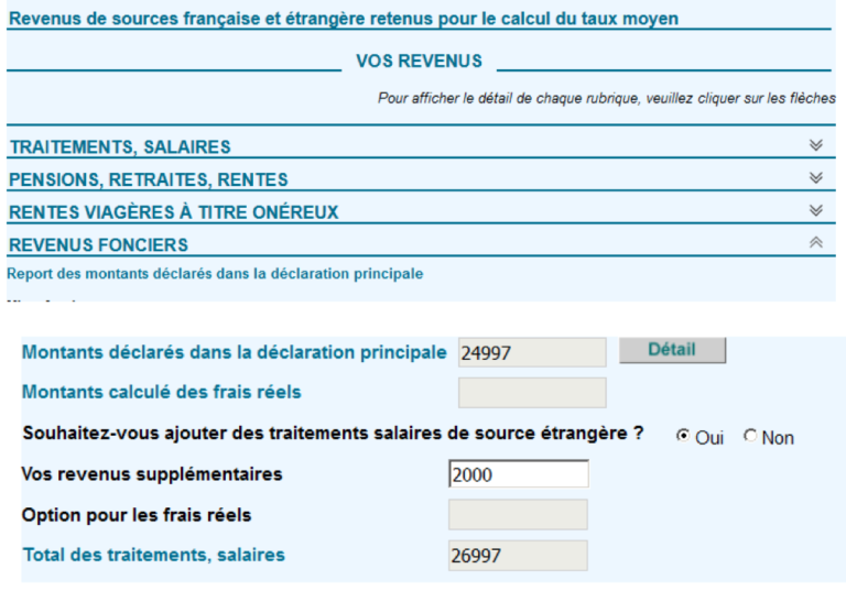 non resident vivant aux etats unis declaration impot